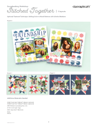 Document preview: Stitched Together Scrapbooking Pattern - Close to My Heart