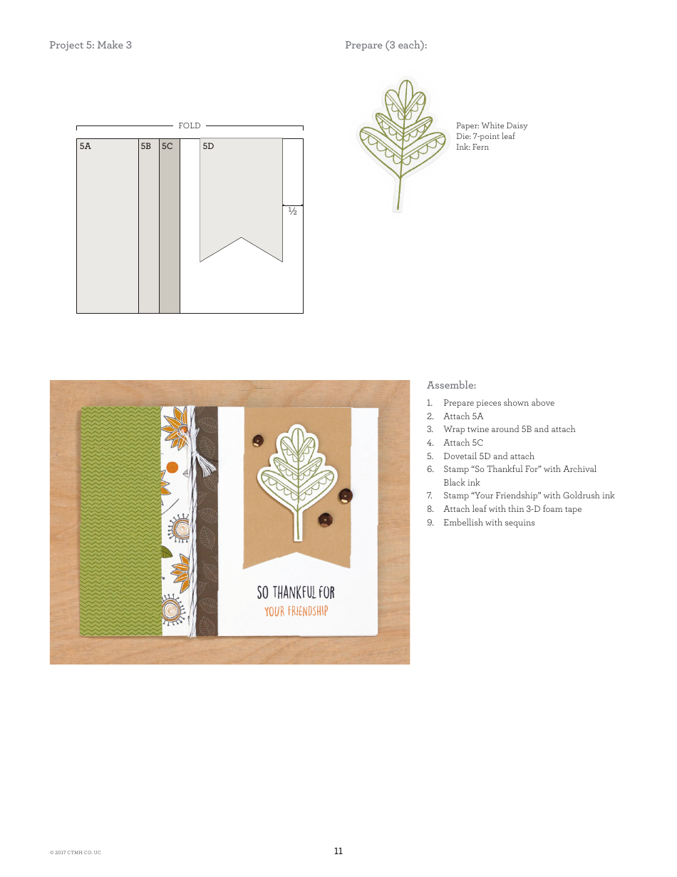 Falling for You Scrapbooking Pattern - Ctmh Co, Page 11