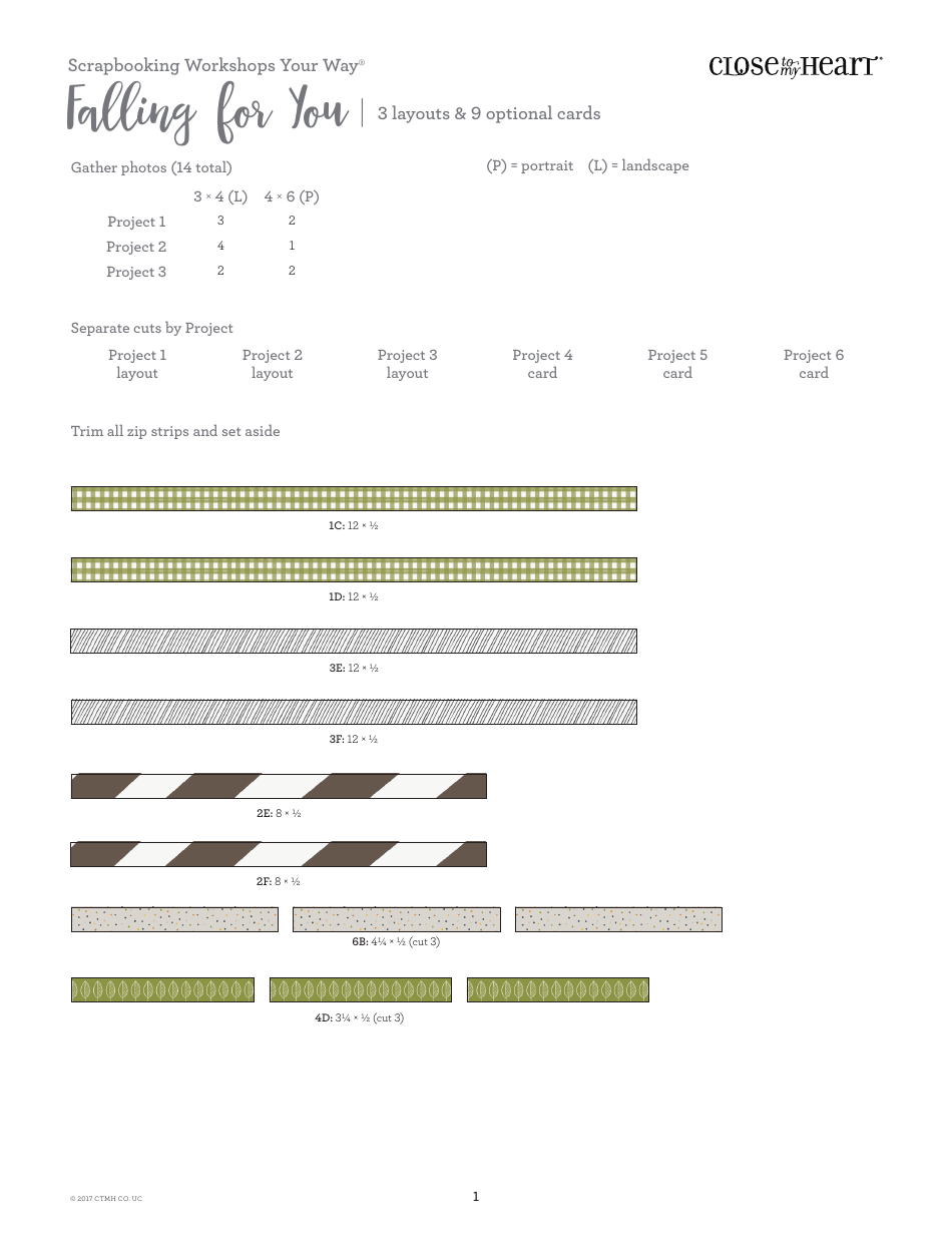 Falling for You Scrapbooking Pattern Pricing - Customize Your Creation