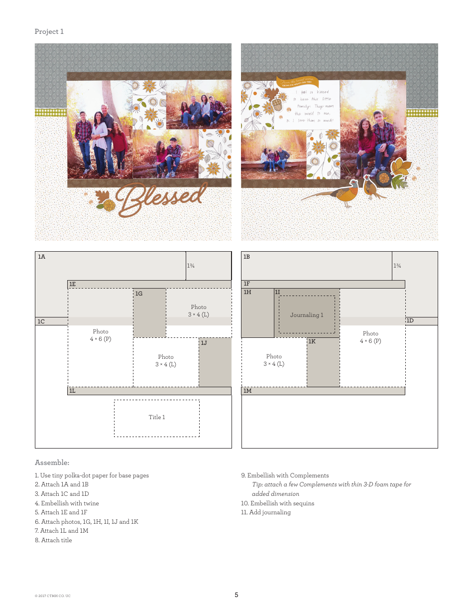 Falling for You Scrapbooking Pattern - Ctmh Co, Page 5