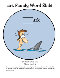 English Practice Sheet: Ark Word Family - Toonaday/Toonclipart, Page 13