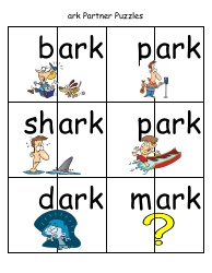 English Practice Sheet: Ark Word Family - Toonaday/Toonclipart, Page 15