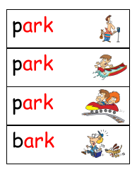 English Practice Sheet: Ark Word Family - Toonaday/Toonclipart, Page 16