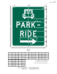 Document preview: Form D4-2 Park-Ride Sign