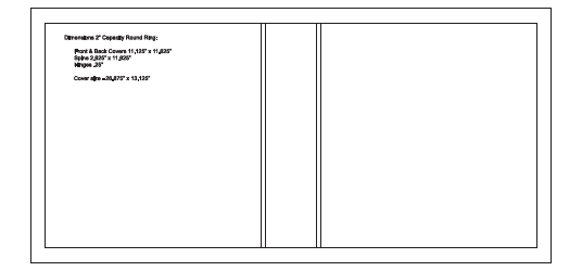 Document preview: 26.875" X 13.125" Binder Layout Template