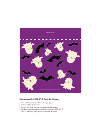 Document preview: Halloween Candy Bar Wrapper Templates