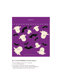 Halloween Candy Bar Wrapper Templates