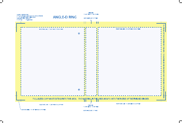 Document preview: Angle-D Ring Binder Print Template