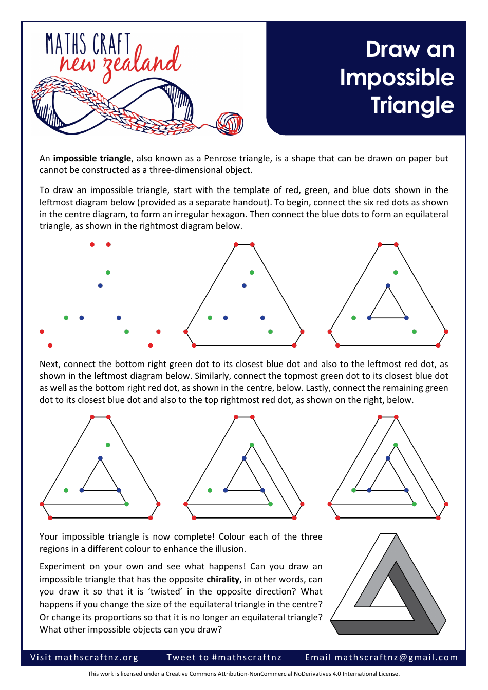 Impossible Triangle - Vertical Lines on a Geometric Community