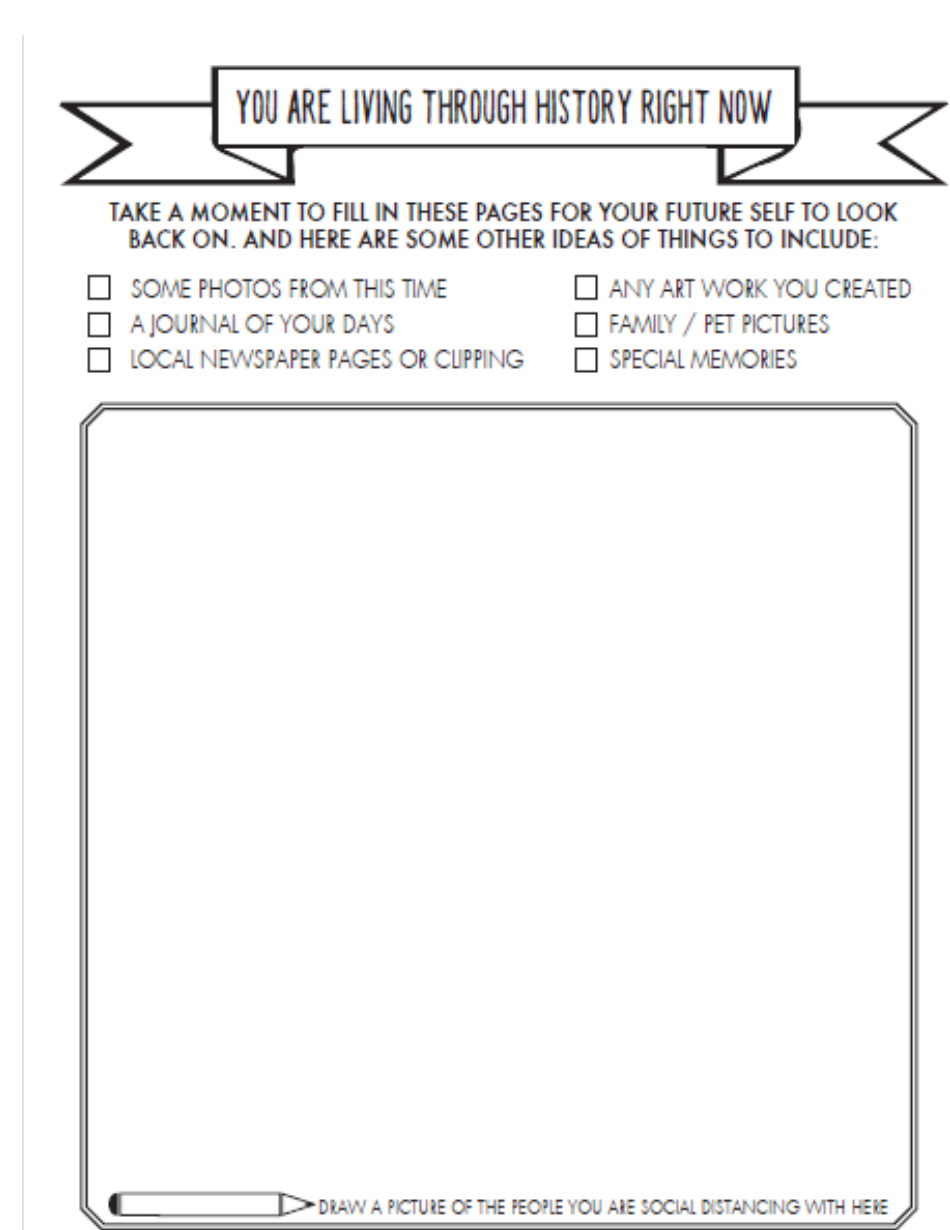 2020 Covid-19 Time Capsule Templates, Page 4