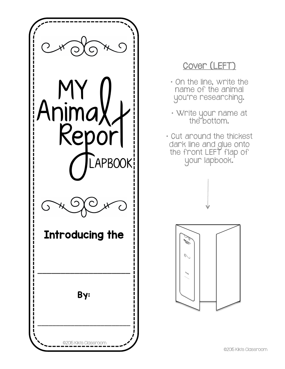 Animal Report Lapbook Templates - Kikis Classroom, Page 6