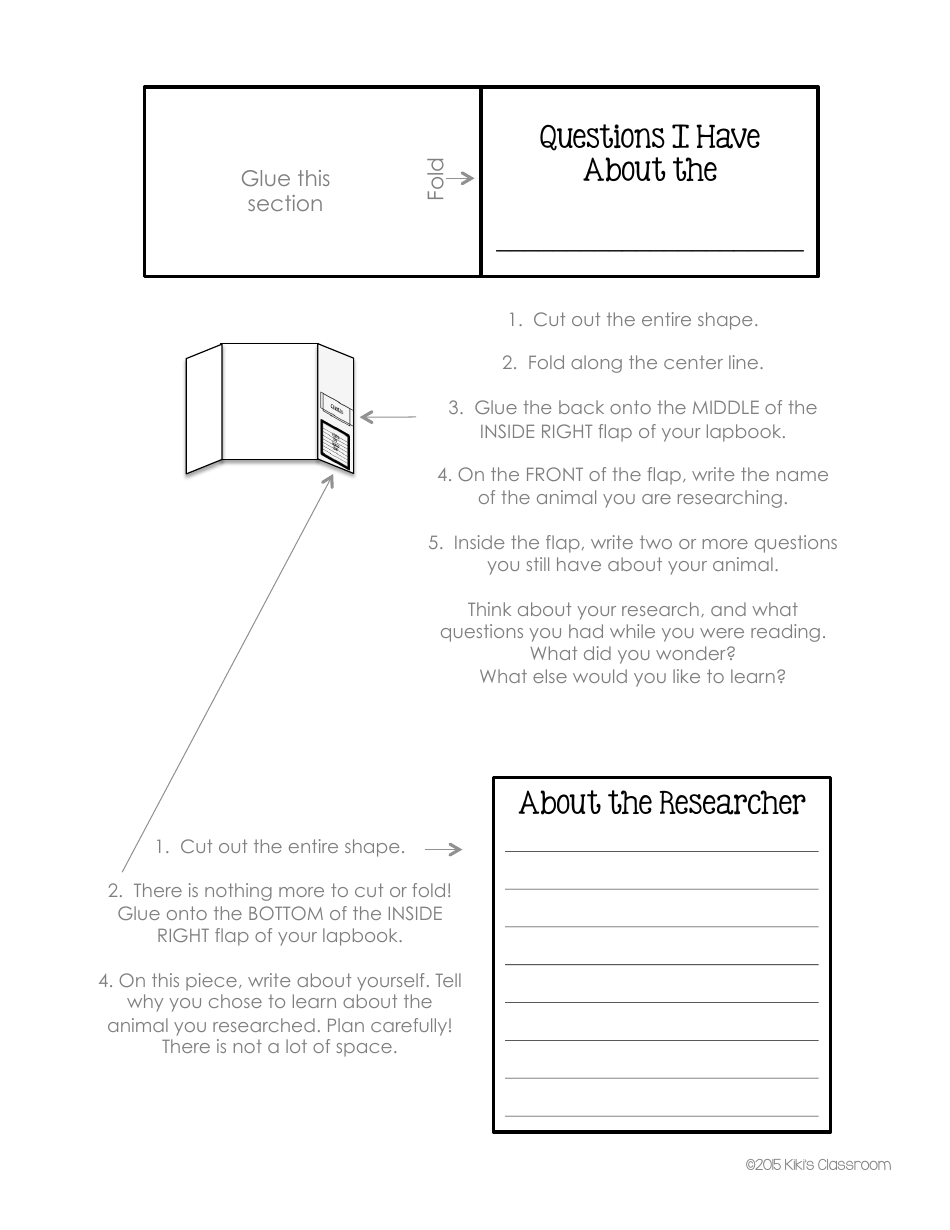 Animal Report Lapbook Templates - Kikis Classroom, Page 9