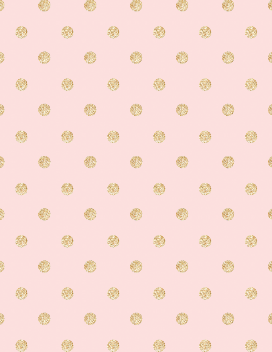 Gold Glitter Polka Dot Paper, Page 1