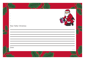 Father Christmas Letter Templates, Page 2
