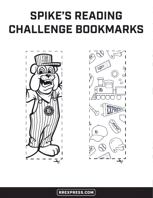 Spike's Reading Challenge Bookmark Templates