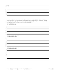Language and Writing Assessment Form - Thompson Rivers University, Page 11