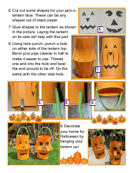 Paper Pumpkin Jack-O-lantern, Page 3