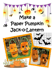 Document preview: Paper Pumpkin Jack-O-lantern