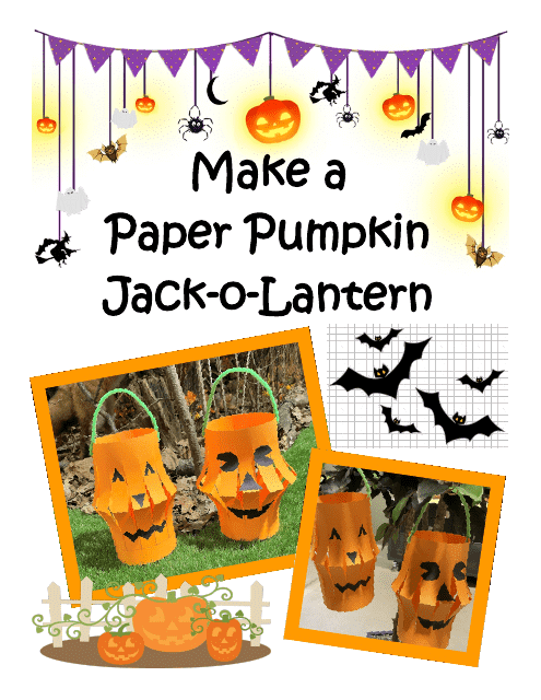 Paper Pumpkin Jack-O-lantern