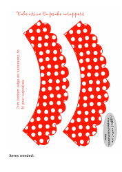 Red Polka Dot Cupcake Wrapper Templates - Spmc, Page 2