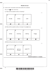 Edexcel Gcse Paper 1f: Listening and Understanding in Chinese - Pearson Education, Page 6