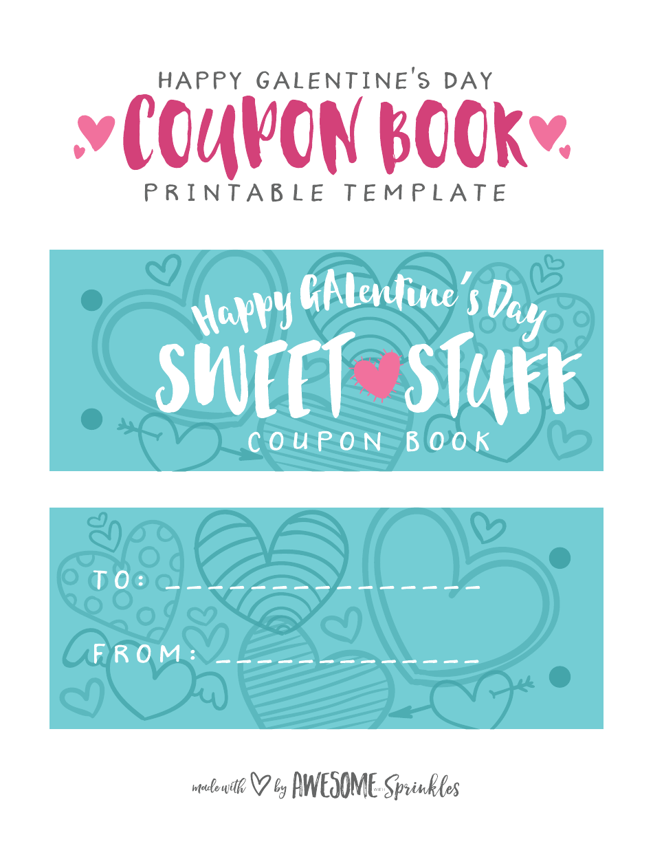 Galentines Day Coupon Book Templates, Page 1