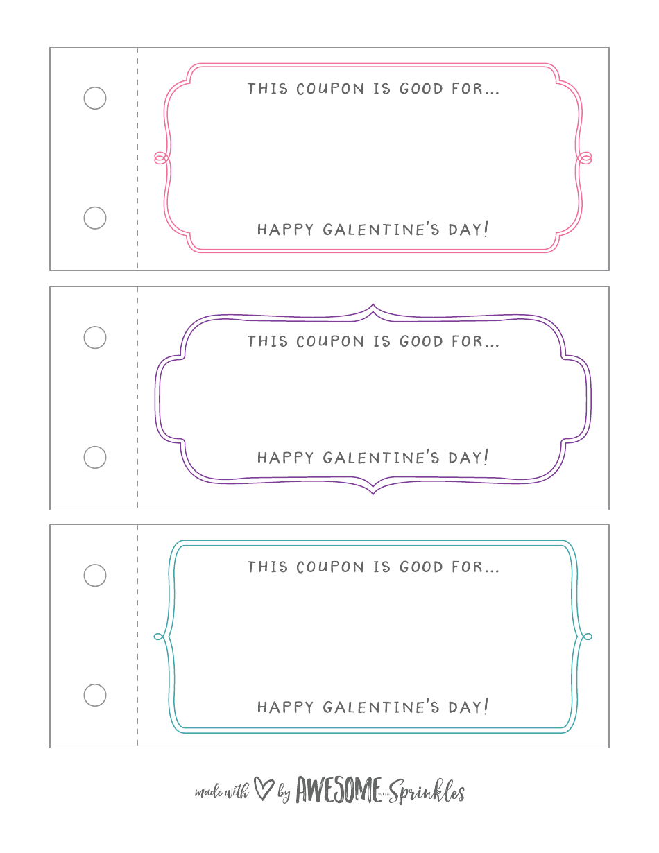 Galentines Day Coupon Book Templates, Page 4