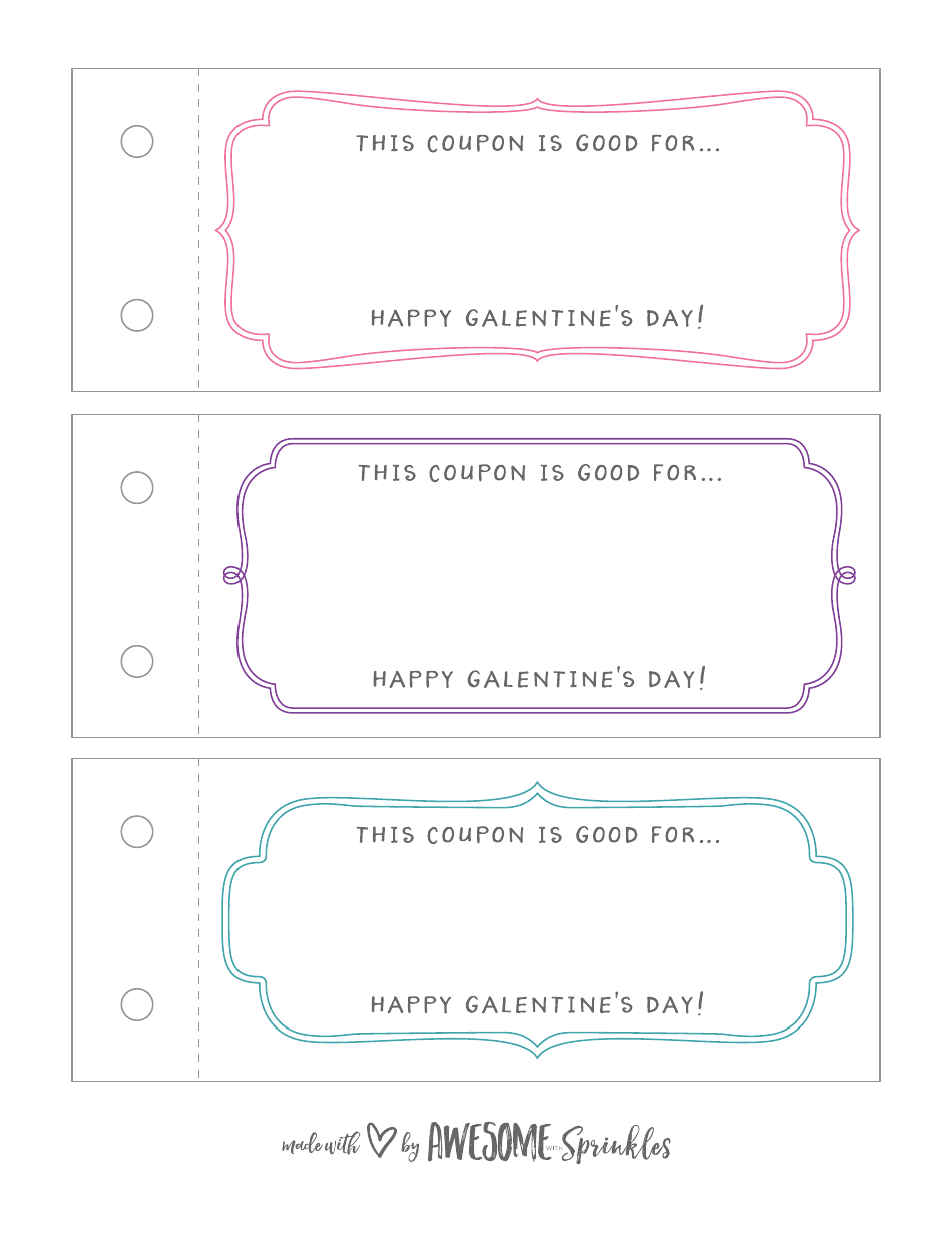 Galentines Day Coupon Book Templates, Page 5