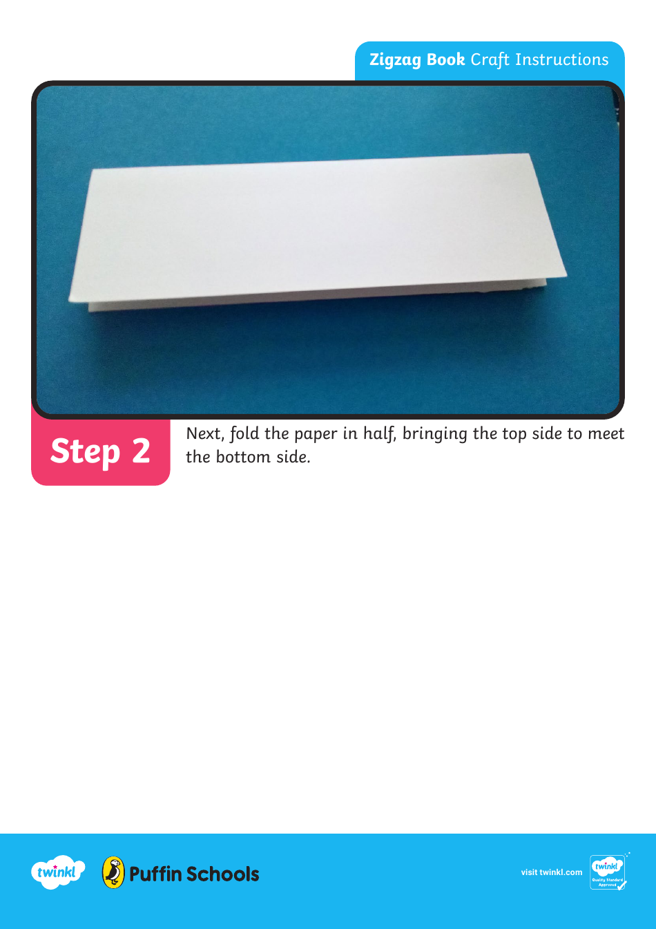 Paper Zigzag Book Craft Instructions, Page 3