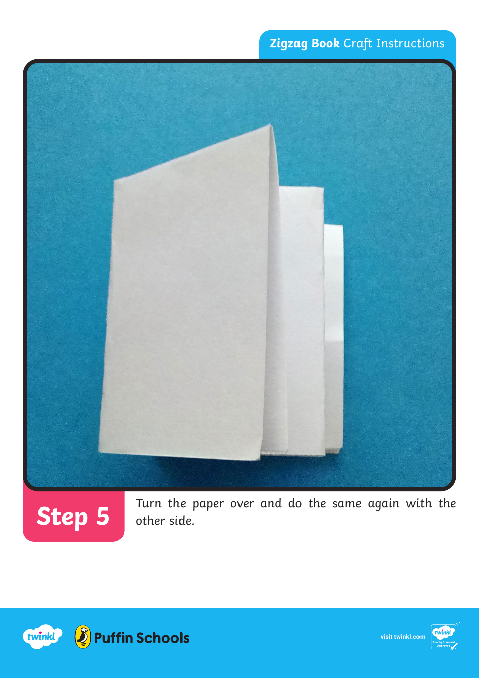 Paper Zigzag Book Craft Instructions, Page 6
