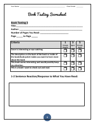 Book Tasting Scoresheet Template, Page 3