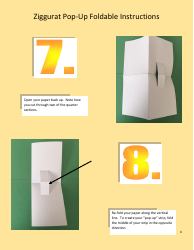 Ziggurat Pop-Up Foldable Instructions, Page 4
