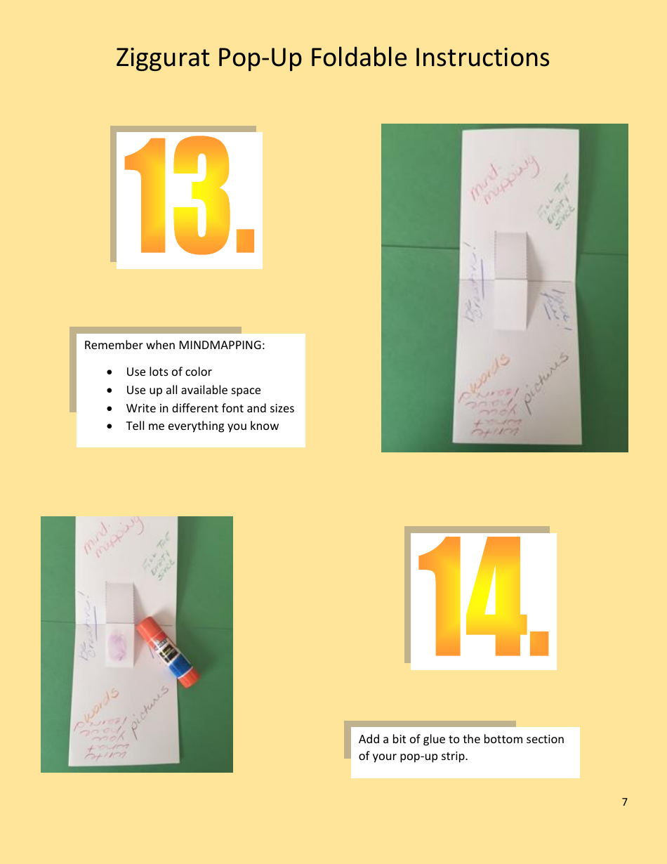 Ziggurat Pop-Up Foldable Instructions, Page 7