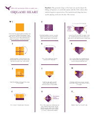 Origami Heart Template, Page 2