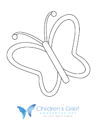 Document preview: Butterfly Outline Coloring Sheet