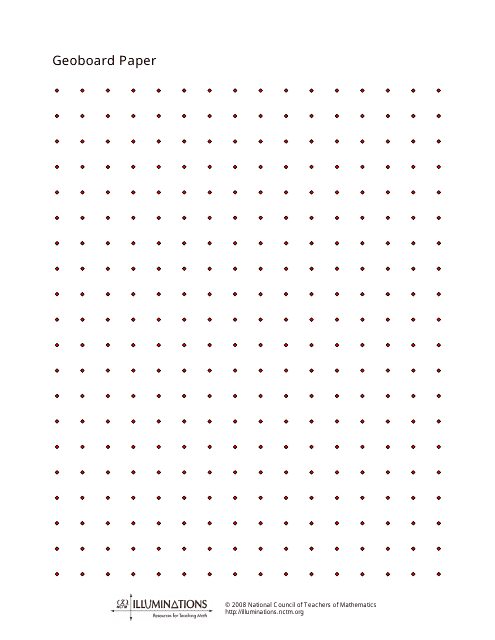 Geoboard Red Dot Paper
