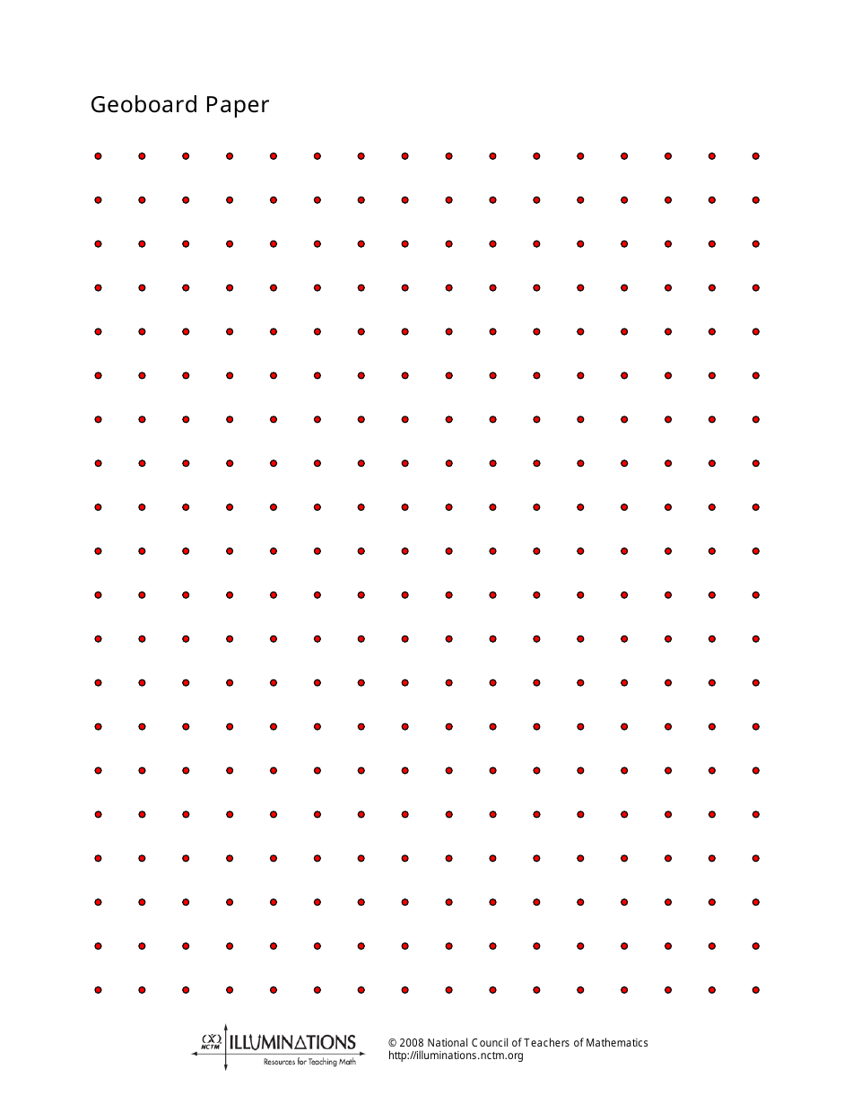 Geoboard Red Dot Paper Download Printable PDF | Templateroller