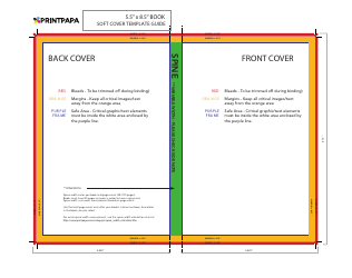 Document preview: 5.5" X 8.5" Book Soft Cover Template