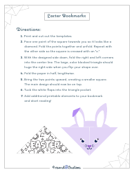 Easter Bookmark Templates