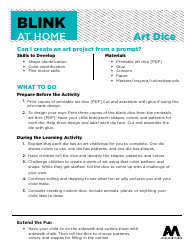 Document preview: Art Dice Templates