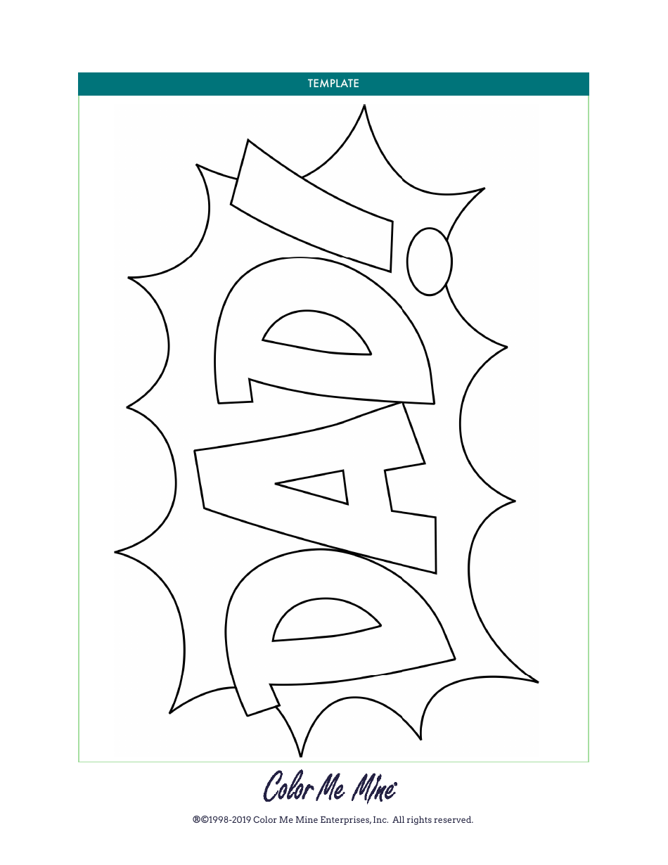 Dad Plate Pattern Template, Page 3