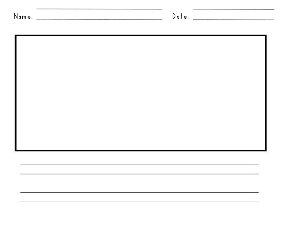 Handwriting Writing Paper Template - Grades K-2, Page 3