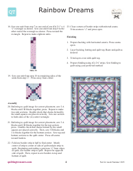Rainbow Dreams Quilt Pattern, Page 4