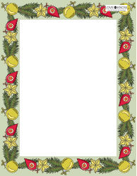 Document preview: Christmas Page Border Template