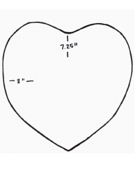 Heart Sewing Pattern Template, Page 2