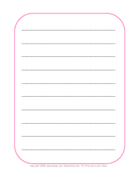 Document preview: Lined Paper Template
