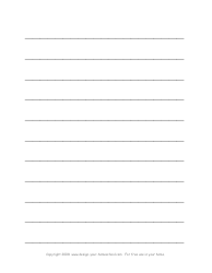 Lined Paper Template, Page 2