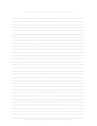 Document preview: Dotted Thirds Lined Paper Template