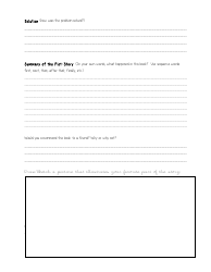Third Grade Book Report Template, Page 2