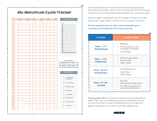 Document preview: Menstrual Cycle Tracker